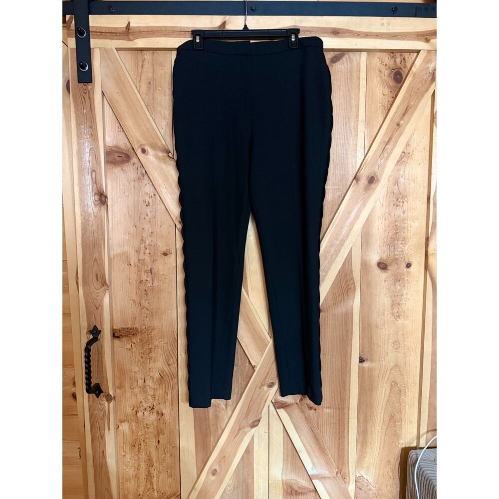 Ann Taylor Tall 12 Dress Pants Scallop Side Detail Trousers Slacks NWT